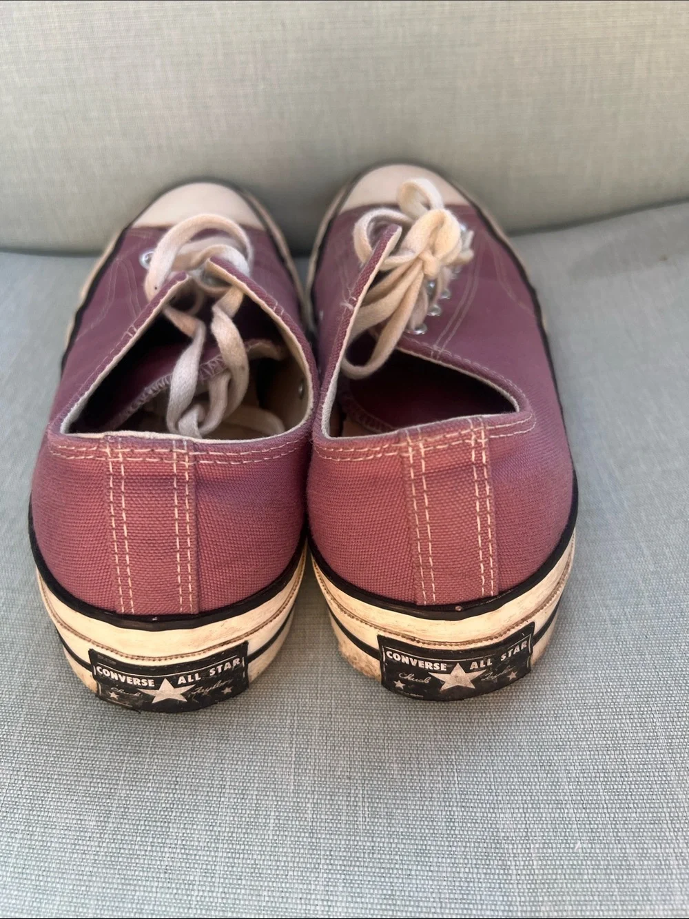 Converse Low-Top Canvas Sneakers in Dusty Rose